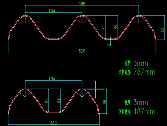 2 - 4mm Kardanring-Getriebe-Antriebs-Landstraßen-Leitschienen-Rolle, die Maschine mit 7 Rollen planieren TW-W312 bildet