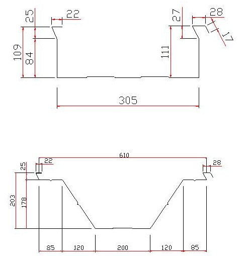 Mic - 240 k-Spannen-Rolle, die Maschine für keine Träger-K-Spanne gewölbte Dach-Platte bildet