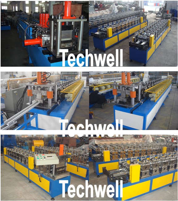 0,4 - 1.0mm Stahlwand-Winkel-Rolle, die Maschine mit 60mm Achsen-Durchmesser bildet