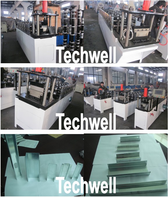 0,4 - 1.0mm Stahlwand-Winkel-Rolle, die Maschine mit 60mm Achsen-Durchmesser bildet