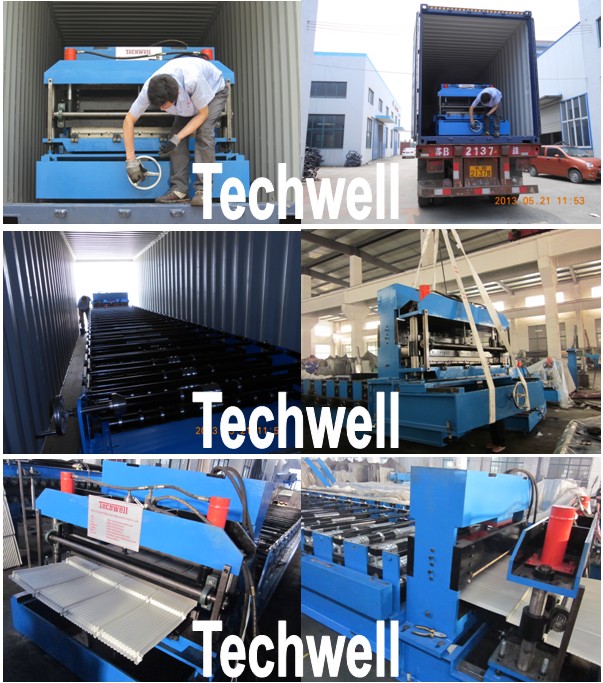 Unbedeutende Metalldachplatte-Rolle, die Maschine mit 18 Formstationen bildet