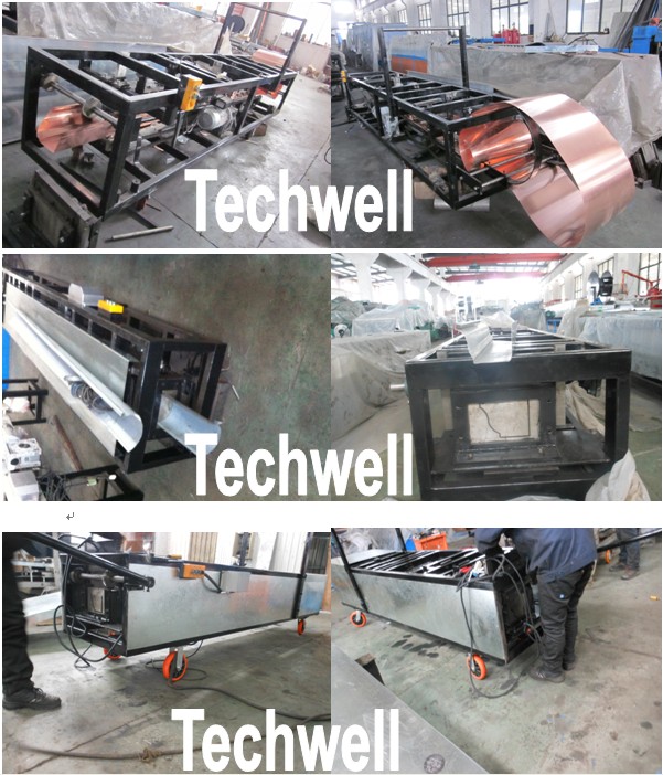 Aluminium 0,5 - 0.8mm Mobile-Gosse, die Maschine mit Uräthan-Maschinenantrieb-System bildet