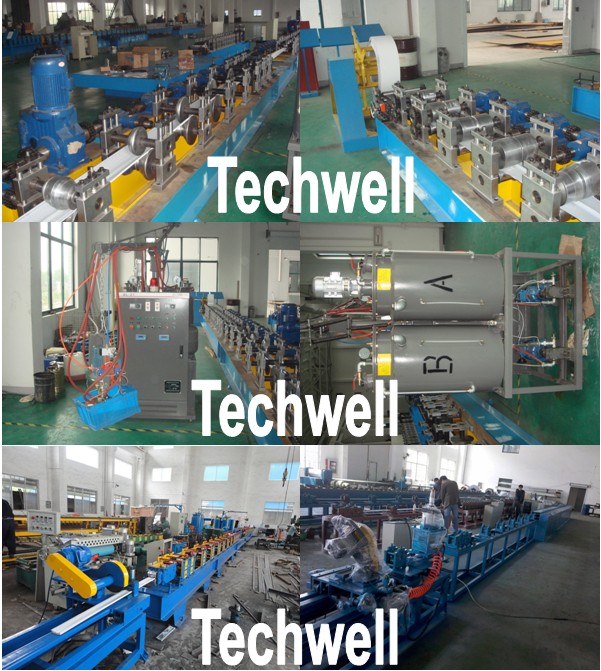 Manuelle/hydraulische Decoiler PU-Schaum-Rollen-Fensterladen-Tür-Latten-Rolle, die Maschine mit PLC bildet