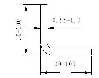 0,4 - 1.0mm Stahlwand-Winkel-Rolle, die Maschine mit 60mm Achsen-Durchmesser bildet