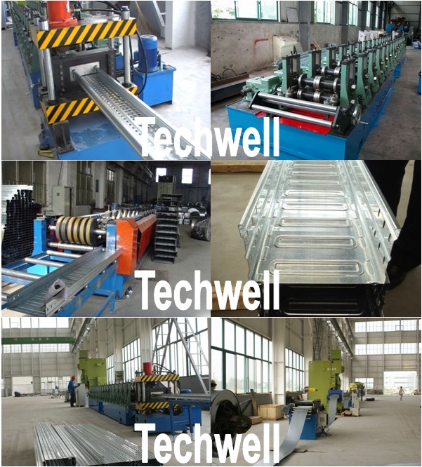 16 Schritt-Formstations-Kabel-Behälter-Profil/Kabel-Leiter-Rolle, die Maschine bildet