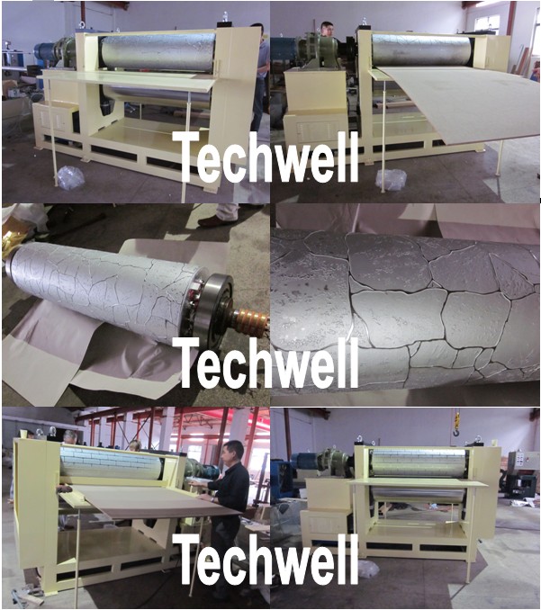 Mdf-/HDF-Brett-Prägungsmaschine für dekorative Möbel oder oder Tür-Haut oder Wand