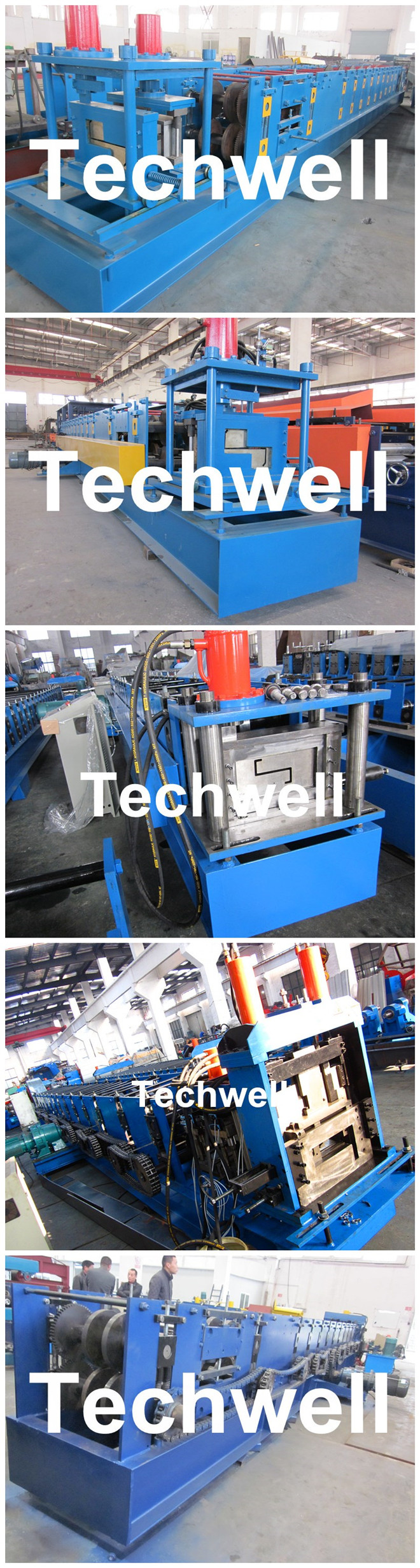 Hydraulische Profil-Rolle Decoiler Z, die Maschine für Stahl Z geformten Purlin TW-Z300 bildet