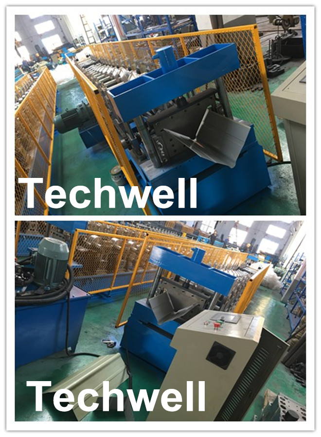 Manuelle/automatische Decoiler-Zylinder-Kappe/blinkende Rolle Ridges, die Maschine bildet
