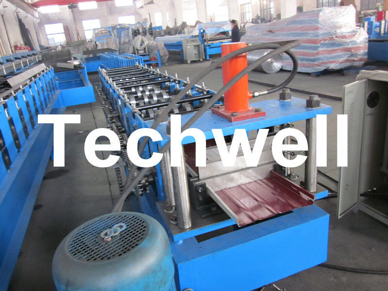 Aluminiumstehfalz-Dach-Rolle, die Maschine für materielle Stärke 0,5 - 1.2mm bildet