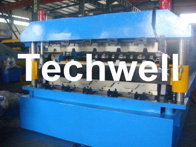 Doppelschicht-Rolle, die Maschine für die Überdachung der Blechumformungs-Maschine mit hydraulischem Ausschnitt bildet