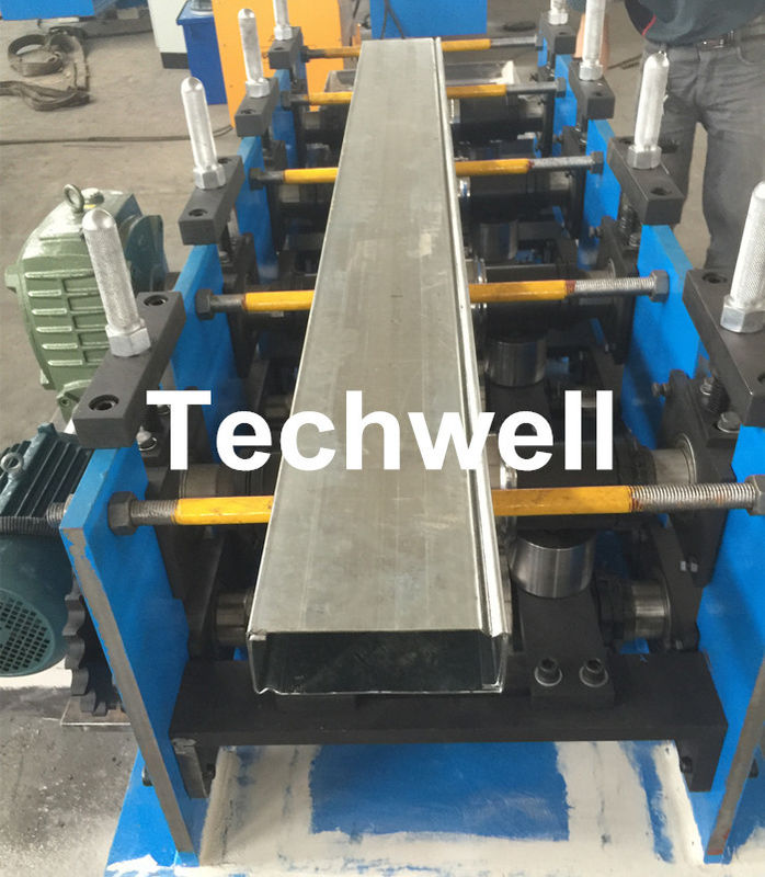 Galvanisierte Stahlmetallgestell-Hohlkasten-Rolle, die Maschine mit hoher Geschwindigkeit 12-15m/min bildet