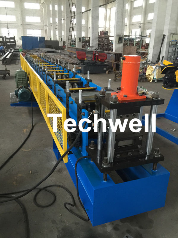 Galvanisierte Stahlmetallgestell-Hohlkasten-Rolle, die Maschine mit hoher Geschwindigkeit 12-15m/min bildet