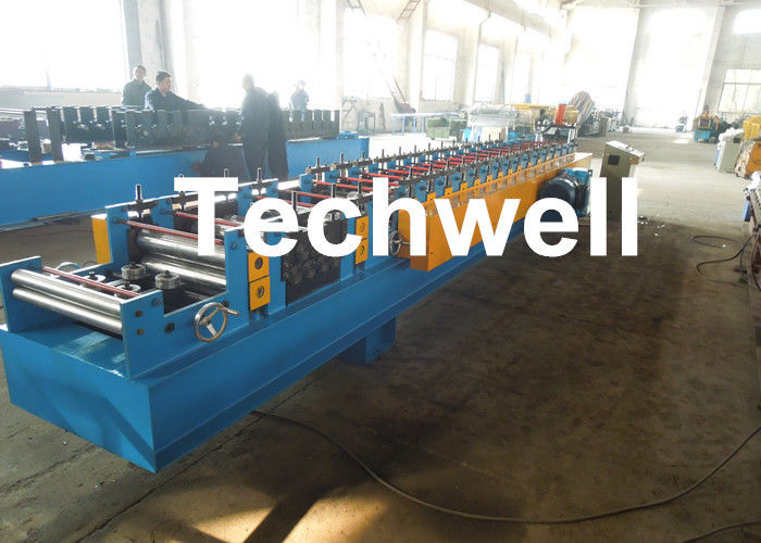 2.0mm galvanisierten die Stahlkabel-Behälter-Rolle, die Maschine mit Panasonic PLC-Touch Screen, Kettengetriebe bildet