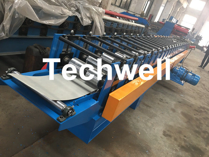0-15m/Min, das Geschwindigkeits-Fallrohr-Maschine, Rainspout-Rolle bildet Maschine mit Spulen-Stärke 0.4-0.6mm bildet