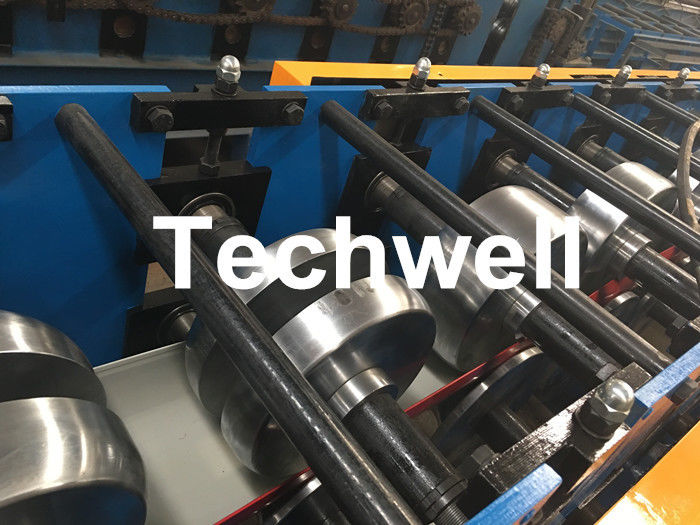 0-15m/Min, das Geschwindigkeits-Fallrohr-Maschine, Rainspout-Rolle bildet Maschine mit Spulen-Stärke 0.4-0.6mm bildet