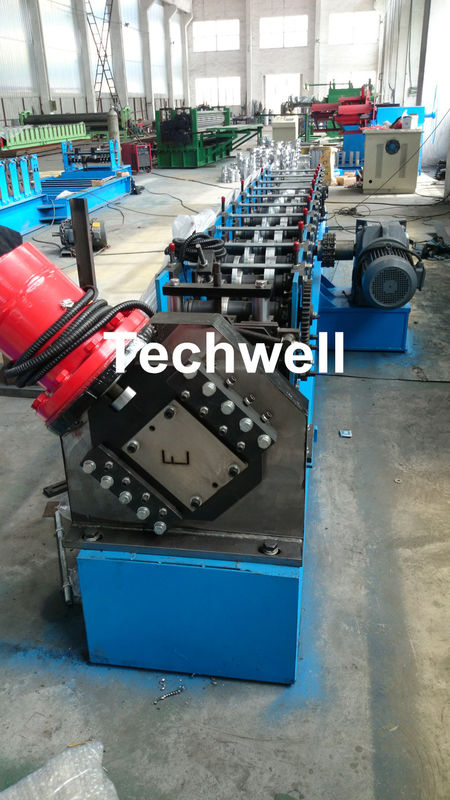 HRC, zyklische Blockprüfung, GI, U-Profilstäbe Purlin-Rolle der Stations-5.5KW 12, die Maschine mit PLC-Kontrollsystem bildet