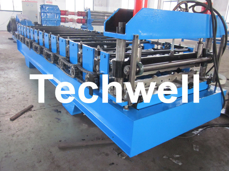 Galvanisierte/Farbstahldeckungs-Blatt-Rolle, die Maschine mit Kettengetriebe bildet
