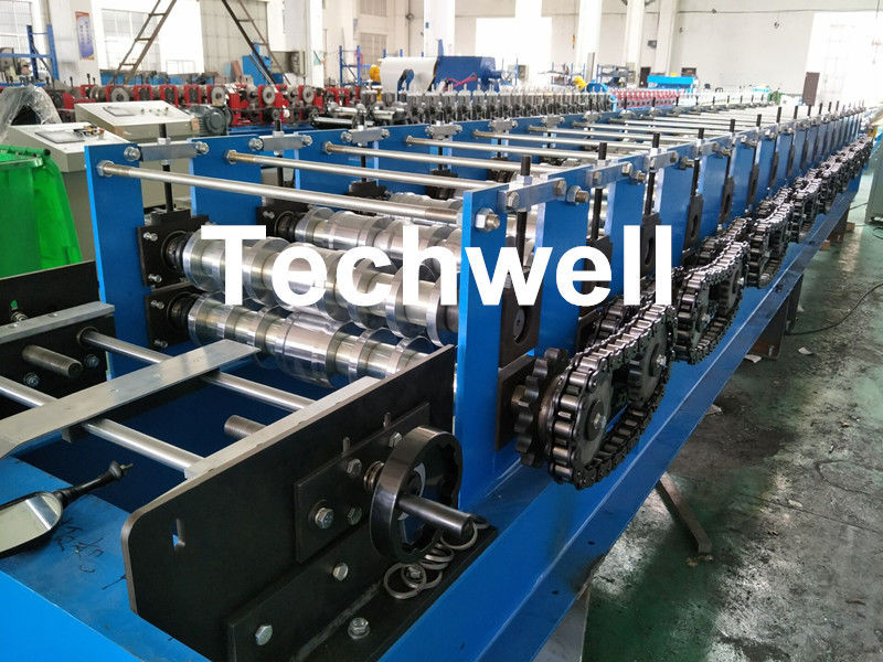 Deckungs-Wand walzen die Formung der Maschine für die Formung von Stärke 0.3-0.8mm, 18 Stations-Rollen-Stände kalt
