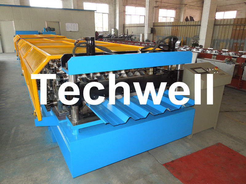1060mm trapezoide Dach-Blatt-Rolle, die Maschine mit Ausschnitt-Blatt C r 12 bildet
