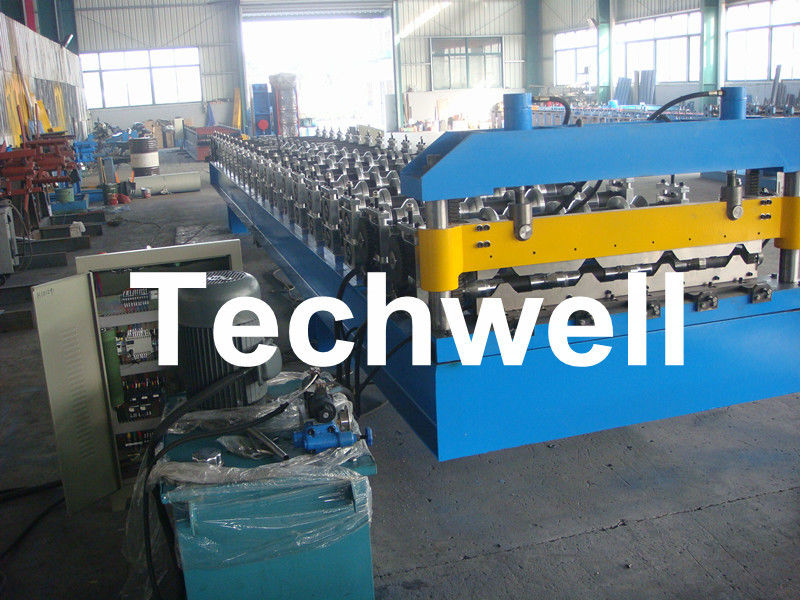 1060mm trapezoide Dach-Blatt-Rolle, die Maschine mit Ausschnitt-Blatt C r 12 bildet
