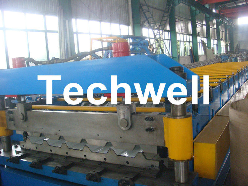 1060mm trapezoide Dach-Blatt-Rolle, die Maschine mit Ausschnitt-Blatt C r 12 bildet