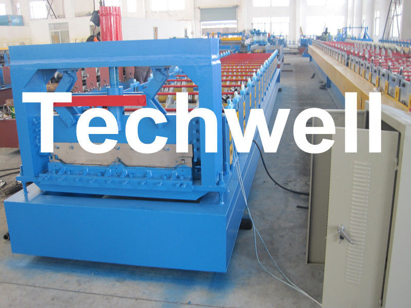 Manuelle, hydraulische Decoiler-Klipp-Verschluss-Profil-Stehfalz-Dach-Platten-Rolle, die Maschine bildet