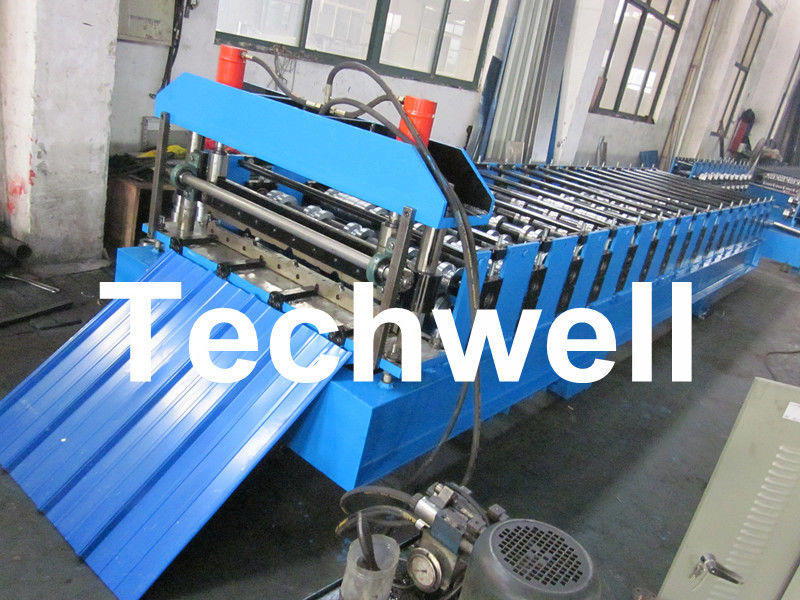 Galvanisierte/Farbstahldeckungs-Blatt-Rolle, die Maschine mit Kettengetriebe bildet