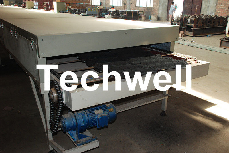 Automatischer bunter Stein beschichtete Dachplatte-Maschine unter Verwendung des Galvalume, galvanisierter Stahl