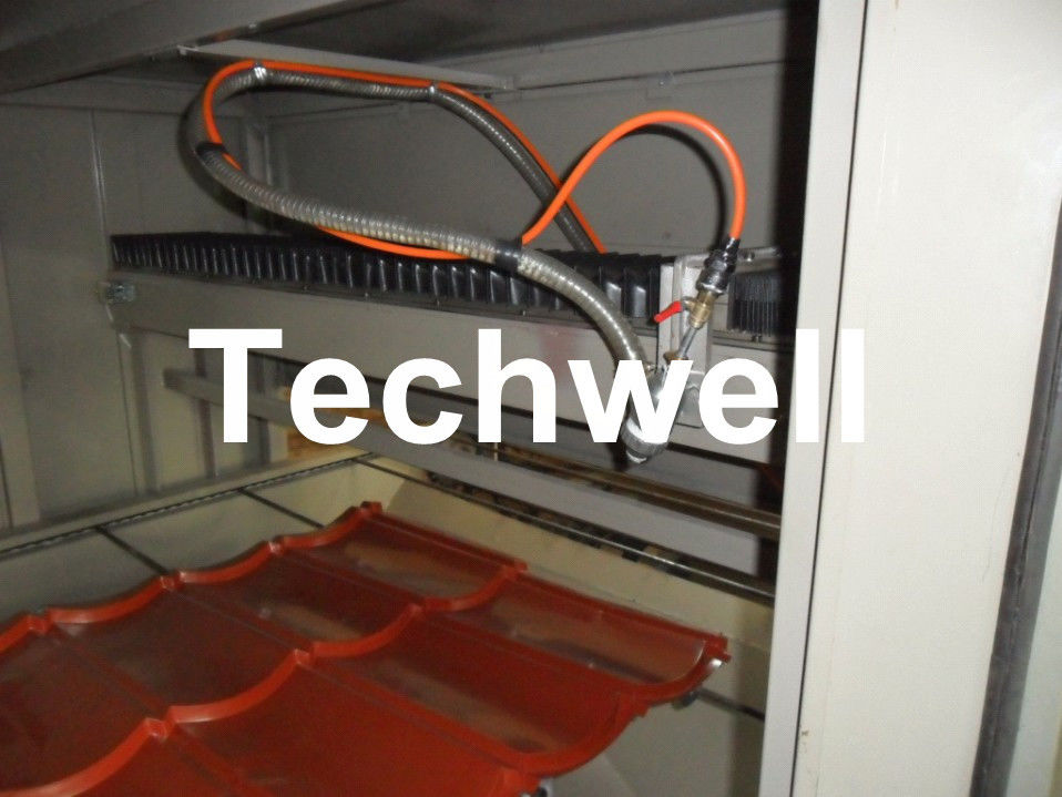 Automatischer bunter Stein beschichtete Dachplatte-Maschine unter Verwendung des Galvalume, galvanisierter Stahl