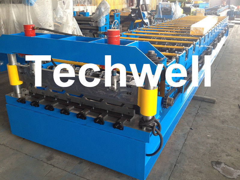 Metalldeckungs-Blatt-Rolle, welche die Maschine, das Blatt überdachend bildet, das Maschine mit 20 Formstationen herstellt