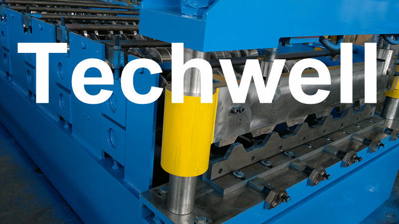 Metalldeckungs-Blatt-Rolle, welche die Maschine, das Blatt überdachend bildet, das Maschine mit 20 Formstationen herstellt