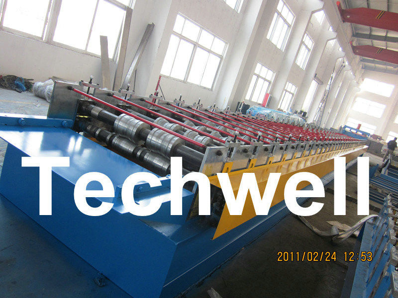 Stahlkonstruktions-Boden Decking-Platten-Rolle, die Maschine mit PLC-Kontrollsystem bildet
