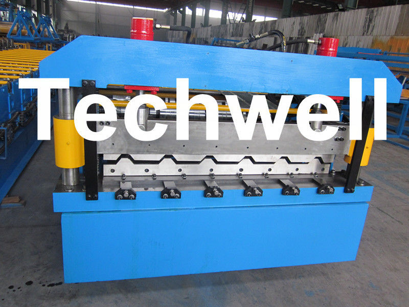 Metalldeckungs-Blatt-Rolle, welche die Maschine, das Blatt überdachend bildet, das Maschine mit 20 Formstationen herstellt