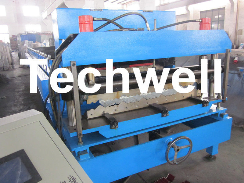 Hydraulischer Farbstahl glasig-glänzende Fliesen-Rolle, die Maschine für Wand-Umhüllung, Metalldachplatte bildet