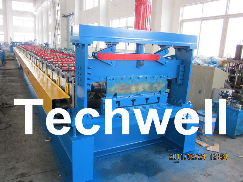 Stahlkonstruktions-Boden Decking-Platten-Rolle, die Maschine mit PLC-Kontrollsystem bildet