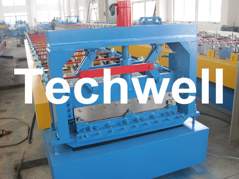 Manuelle, hydraulische Decoiler-Klipp-Verschluss-Profil-Stehfalz-Dach-Platten-Rolle, die Maschine bildet